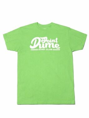 Point Dume Surf Club Tee - Neon Green with White Logo